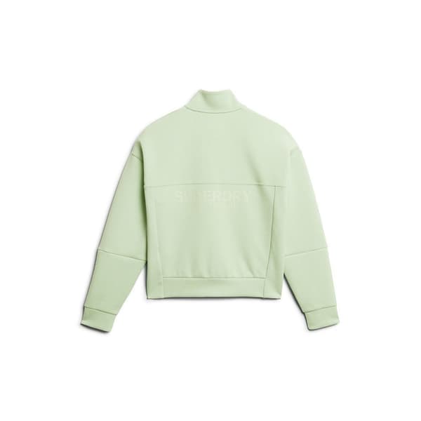 Superdry Sport Tech Relaxed Half Collegepaita Puolivetoketjulla Vihreä L Nainen