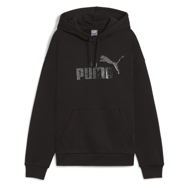 Puma Ess+ Animal Huvtröja Svart XS Kvinna