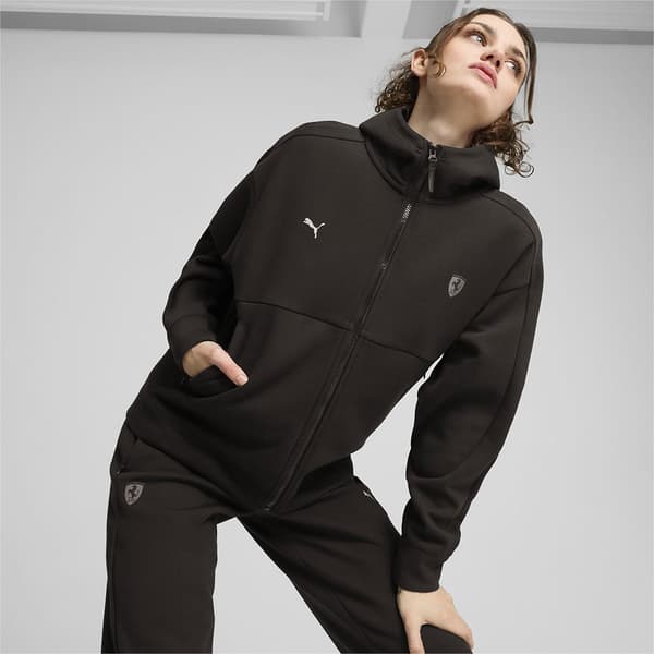 Puma Ferrari Style Sweatshirt Med Lynlås Sort S Kvinde