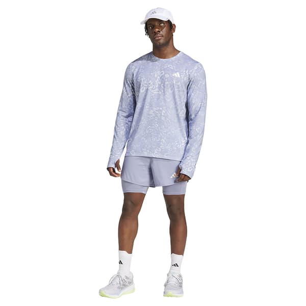 Adidas Own The Run Climacool 3 Stripes T-shirt Med Lång ärm  L Man