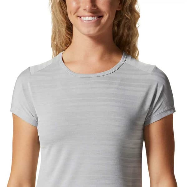 Mountain Hardwear Might Stripe T-shirt Med Korte ærmer Grå M Kvinde