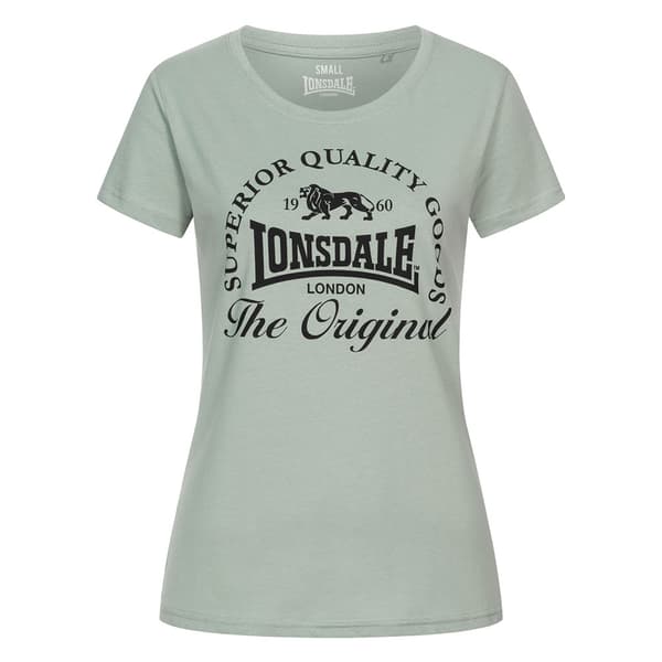 Lonsdale Rowrah T-shirt Med Korte ærmer 2 Enheder Grå XS Kvinde