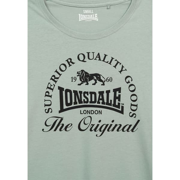 Lonsdale Rowrah T-shirt Med Korte ærmer 2 Enheder Grå XS Kvinde