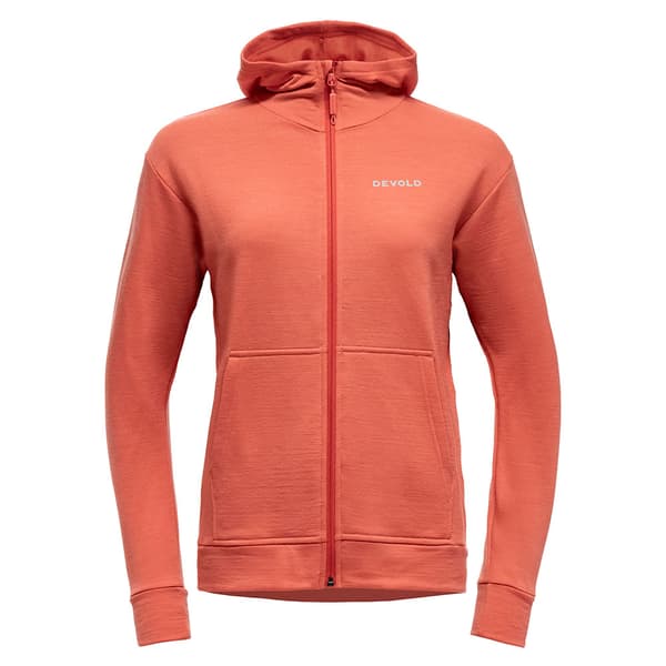 Devold Of Norway Everyday Sweatshirt Med Dragkedja Orange M Kvinna