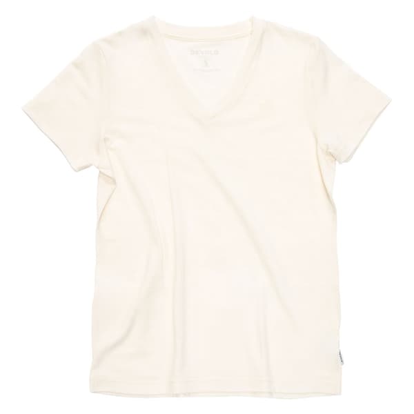 Devold Of Norway Premium V-neck Lyhythihainen T-paita Valkoinen L Nainen