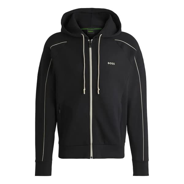 Boss Saggy 1 10256713 Sweatshirt Med Lynlås Sort S Mand