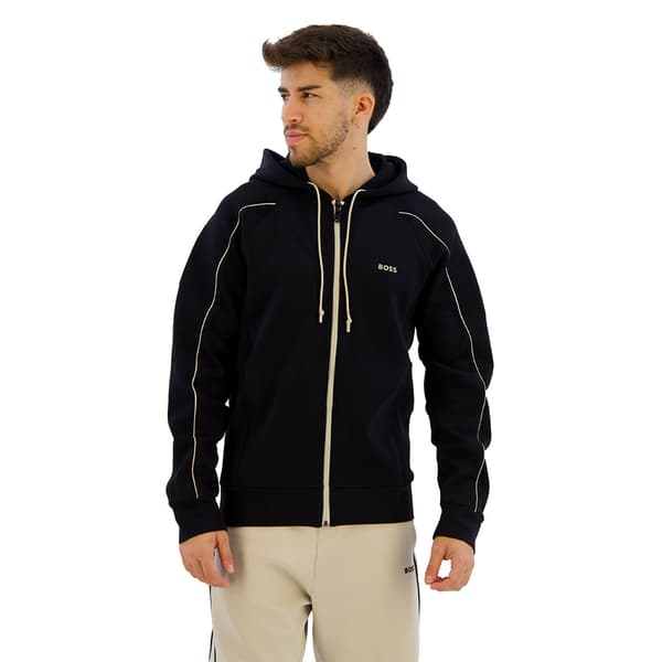 Boss Saggy 1 10256713 Sweatshirt Med Lynlås Sort S Mand