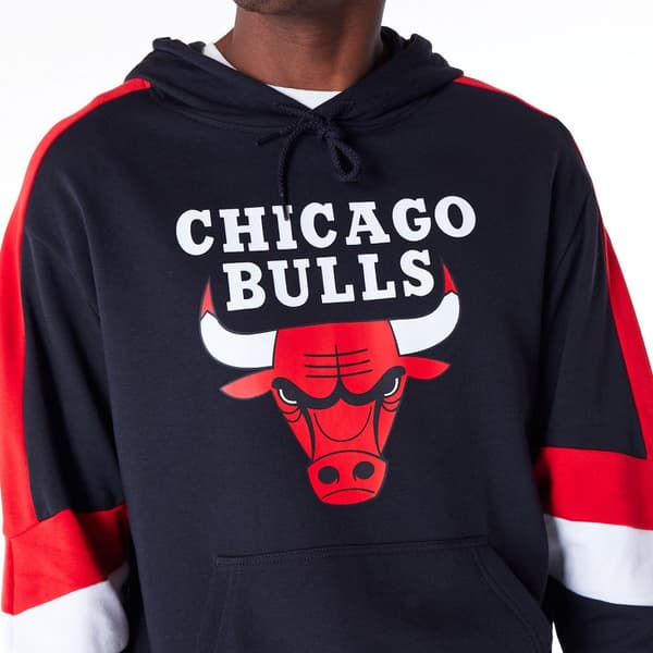 New Era Colour Block Chicago Bulls Huppari Musta L Mies