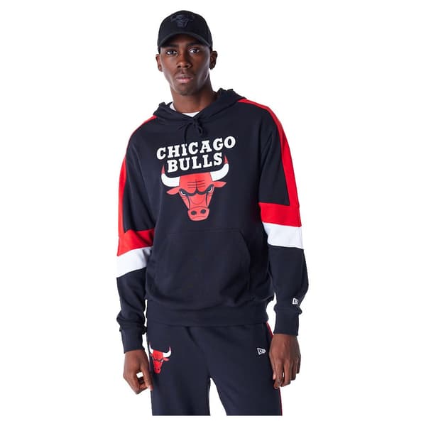 New Era Colour Block Chicago Bulls Huppari Musta L Mies