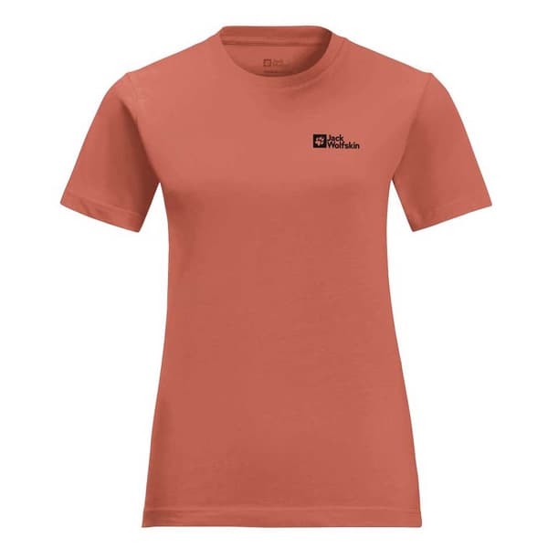 Jack Wolfskin Essential T-shirt Med Korta ärmar Orange XS Kvinna