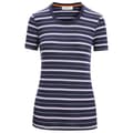 Miniatyrbillede 3 af 7: Icebreaker Merino 125 Cool Lite Wave Stripe T-shirt Med Korte ærmer Blå XS Kvinde