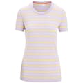 Miniatyrbillede 3 af 7: Icebreaker Merino 125 Cool Lite Wave Stripe T-shirt Med Korte ærmer Lilla XL Kvinde