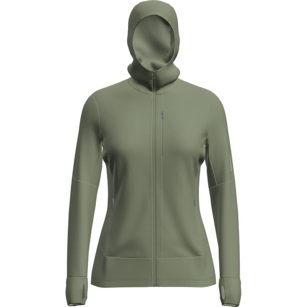 Icebreaker Merino 260 Quantum Iv Sweatshirt Med Lynlås Grøn XL Kvinde
