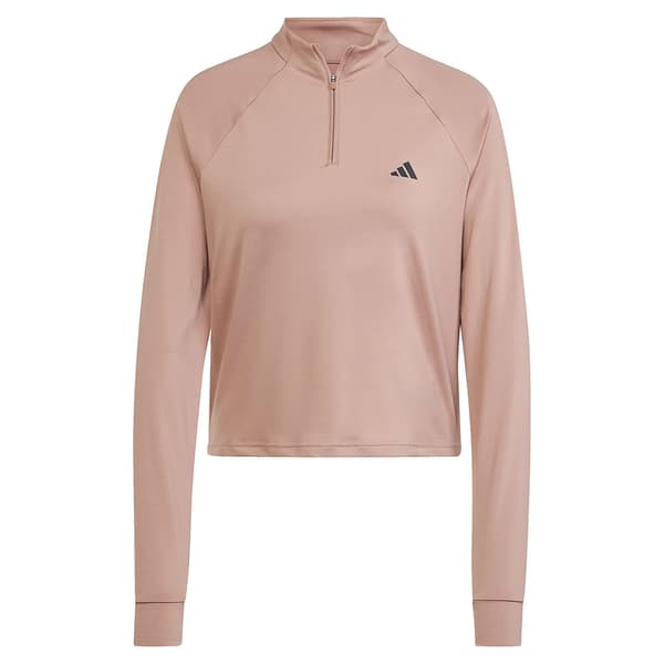 Adidas Train Essentials Minimal Branding Cover Up Halv Lynlås Sweatshirt  L Kvinde