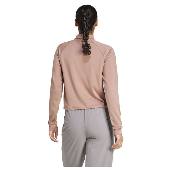 Adidas Train Essentials Minimal Branding Cover Up Halv Lynlås Sweatshirt  L Kvinde