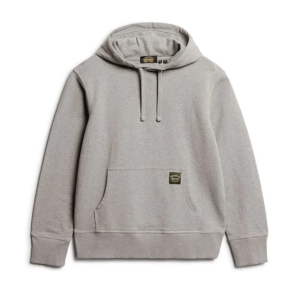 Superdry Contrast Stitch Relaxed Sweatshirt Med Lynlås Grå 2XL Mand