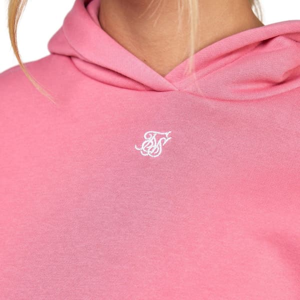 Siksilk Essential Overhead Tröja Med Huva Rosa XS Kvinna
