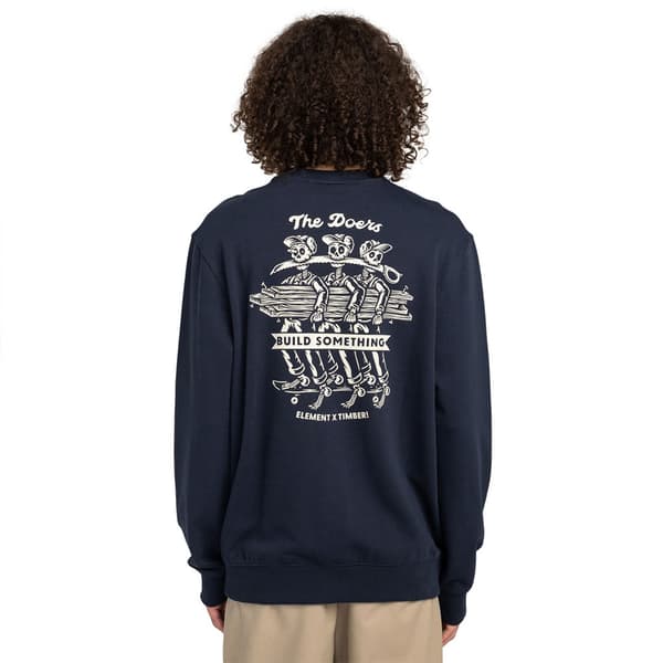 Element Timber Skeleton Gang Sweatshirt Blå M Mand