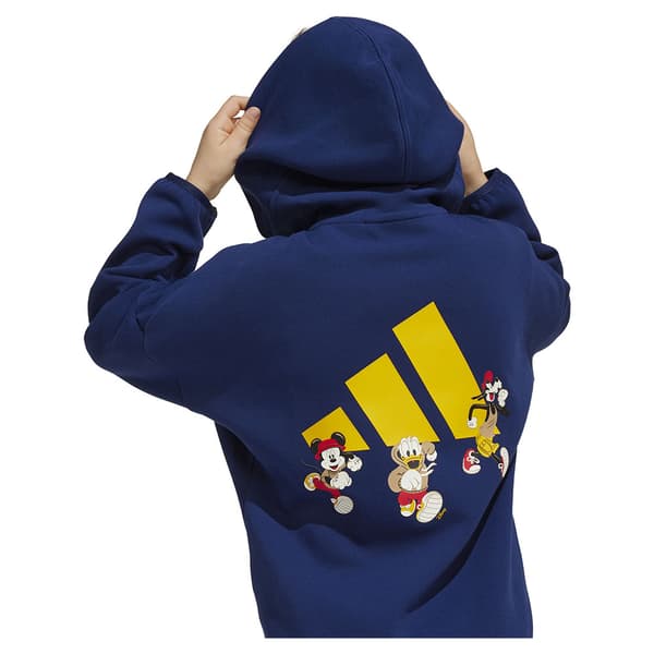 Adidas X Disney Mickey Mouse Kokovetoketjullinen Collegepaita Sininen 7-8 Years Poika