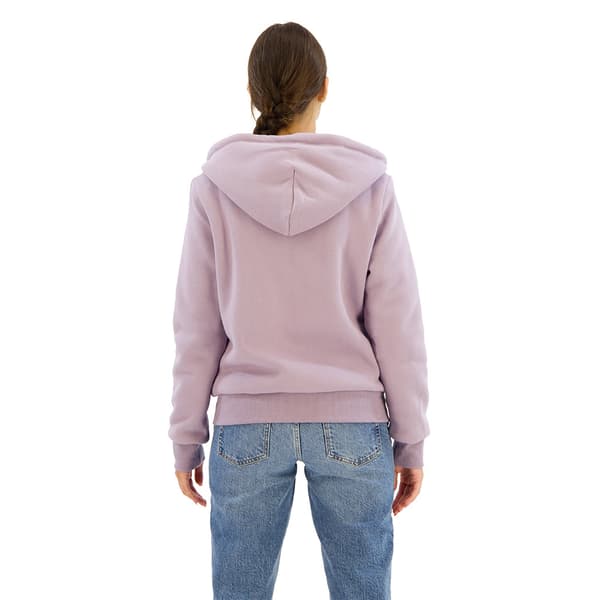 Superdry Essential Borg Lined Sweatshirt Med Dragkedja Lila XS Kvinna