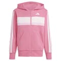 Miniatyrbild 4 av 10: Adidas Seasonal Essentials Tiberio 3 Stripes Fleece Träningsdräkt Rosa 11-12 Years Pojke
