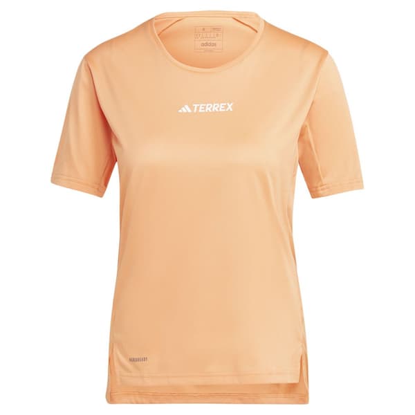 Adidas Terrex Multi T-shirt Med Korte ærmer Orange S Kvinde