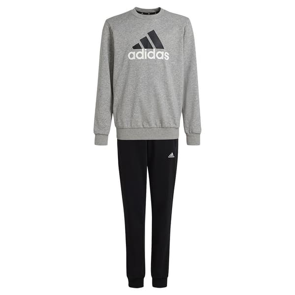 Adidas Essentials Big Logo French Terry Joggers Træningsdragt Grå 7-8 Years Dreng