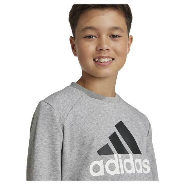 Adidas Essentials Big Logo French Terry Joggers Træningsdragt Grå 7-8 Years Dreng