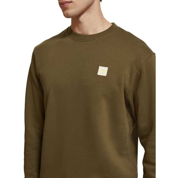 Scotch & Soda Essential Logo Badge Tröja Brun S Man