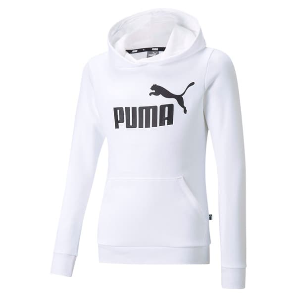 Puma Essential Logo Tröja Med Huva Vit 4-5 Years Flicka