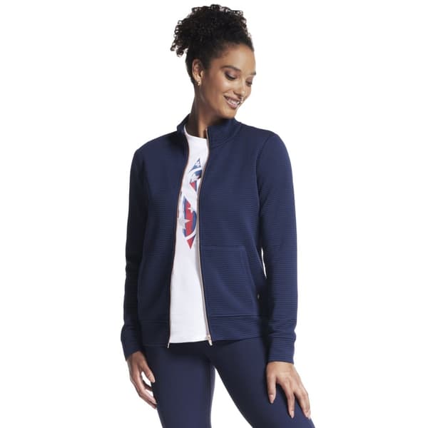 Skechers Go Walk Everywhere Full Zip Hoodless W3JA261-NVY, Kvinde, Sweatshirts, Marine blå