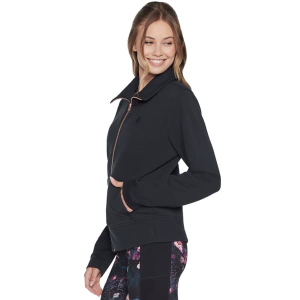 Skechers Hoodless Hoodie Skechcloud Jacket WJA288-BLK, Kvinde, Sweatshirts, Sort