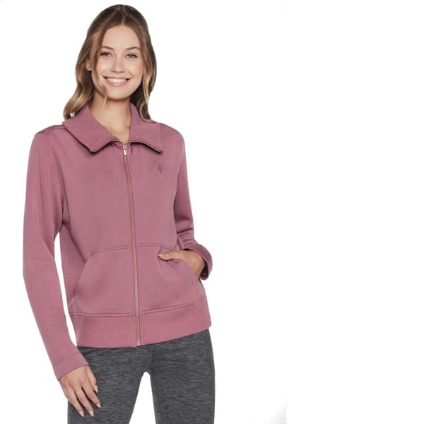 Skechers Hoodless Hoodie Skechcloud Jacket WJA288-DKMV, Kvinna, Tröjor, Lila