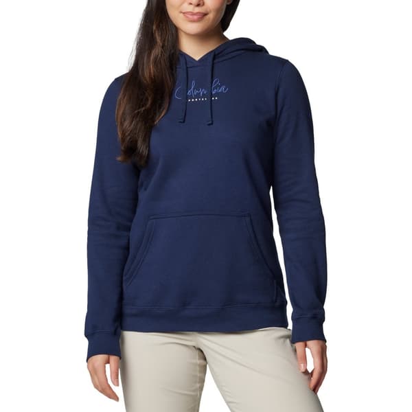 Columbia Trek Graphic Treatment Hoodie 2051611464, Kvinde, Sweatshirts, Marine blå