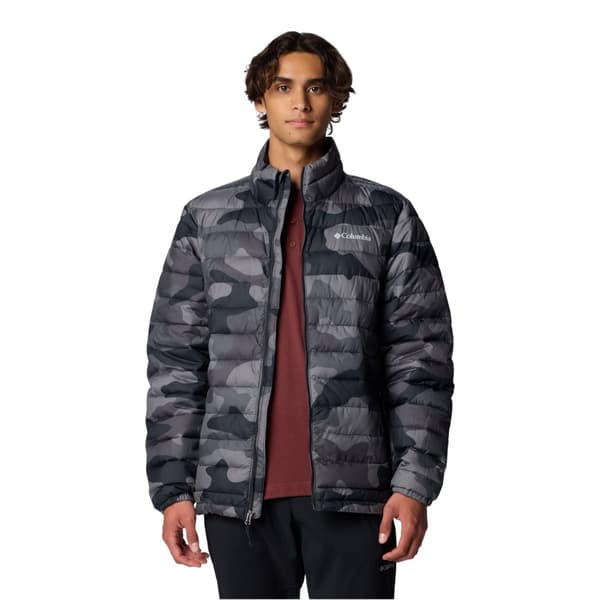 Columbia Powder Lite II Printed Jacket 2098394010, Mand, Jakke, Sort