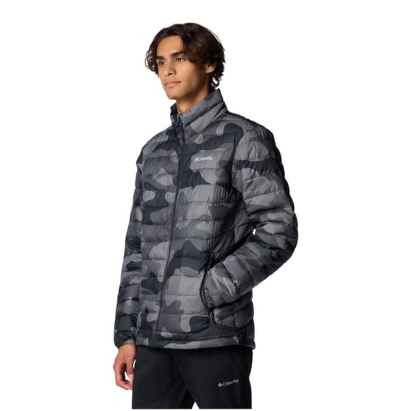Columbia Powder Lite II Printed Jacket 2098394010, Mand, Jakke, Sort