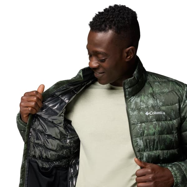 Columbia Powder Lite II Printed Jacket 2098394366, Man, Jackor, Grön