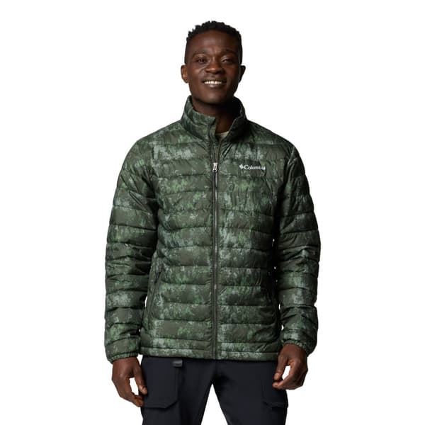Columbia Powder Lite II Printed Jacket 2098394366, Man, Jackor, Grön Green M