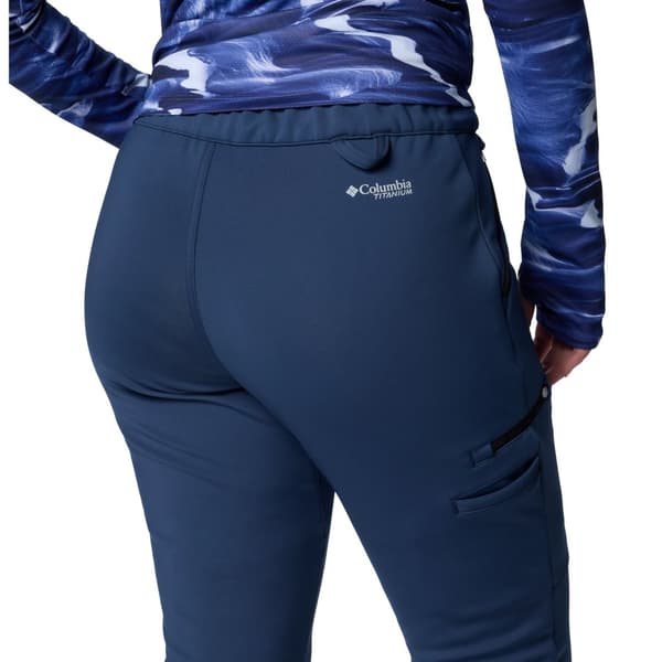 Columbia Vest Canyon High-Rise Softshell Pant 2105831464, Kvinna, Byxor, Marinblå