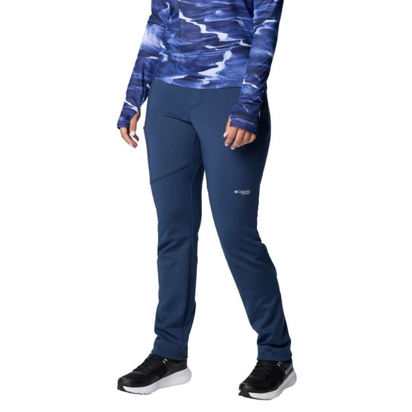Columbia Vest Canyon High-Rise Softshell Pant 2105831464, Kvinna, Byxor, Marinblå