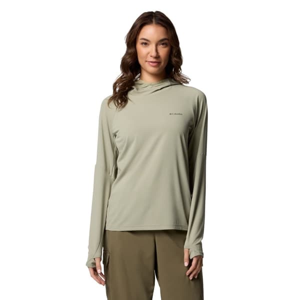Columbia Skien Valley Hoodie 2123293348, Kvinna, Tröjor, Grön Green L