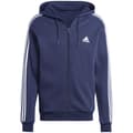 Miniatyrbillede 1 af 4: adidas Essentials Fleece 3-Stripes FZ Hoodie IJ6478, Mand, Sweatshirts, Marine blå