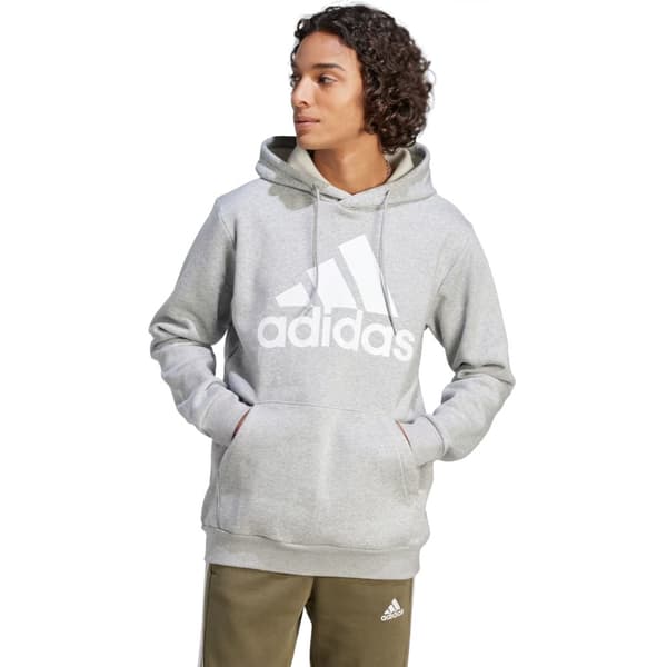 adidas Essentials Fleece Big Logo Hoodie IJ8910, Man, Tröjor, Grå