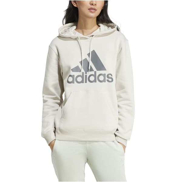 adidas Essentials Big Logo W Hoodie IY6708, Kvinna, Tröjor, Vit