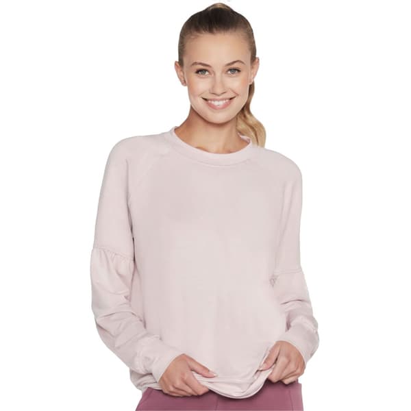 Skechers Skechluxe Restful Crew WLT181-LPK, Kvinna, Långärmad, Rosa