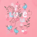 Miniatyrbillede 3 af 3: Pink langærmet t-shirt til piger fra Kanz