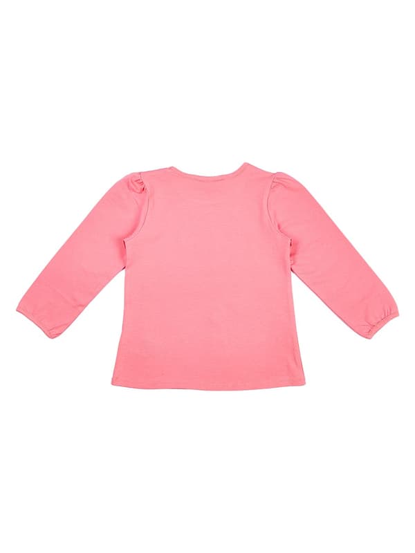 Pink langærmet t-shirt til piger fra Kanz