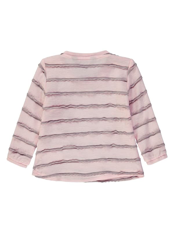 Pigerulle med lange ærmer, pink, flæser, Kanz