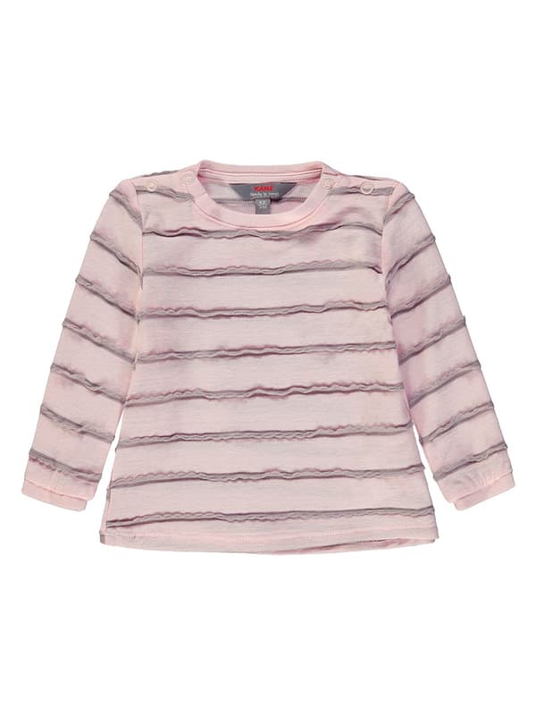 Pigerulle med lange ærmer, pink, flæser, Kanz