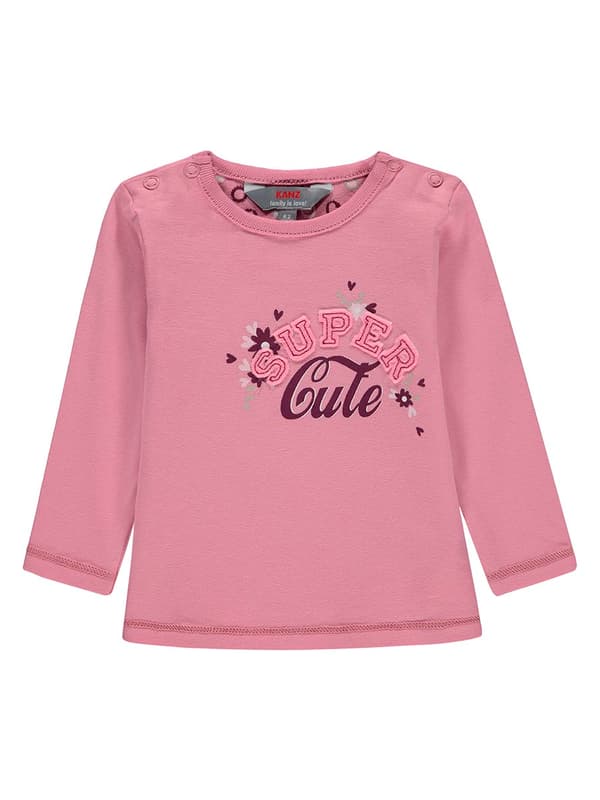 Långärmad blus för flickor, rosa, Supersöt, Kanz